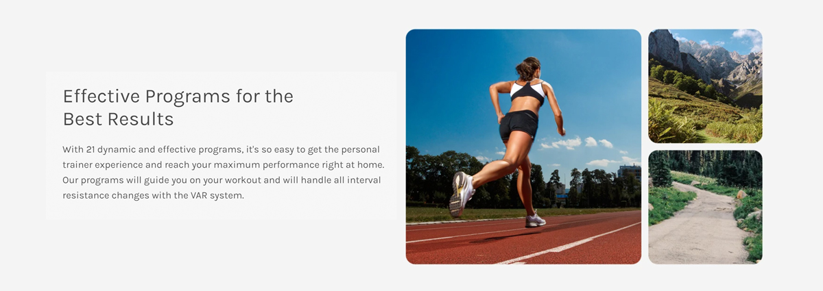 Elliptical with 21 workout programs